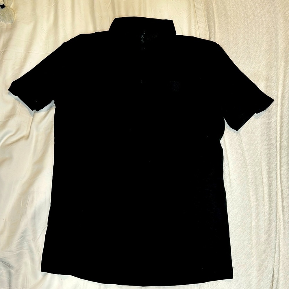 Lululemon Evolution Polo with Company Logo Black Medium